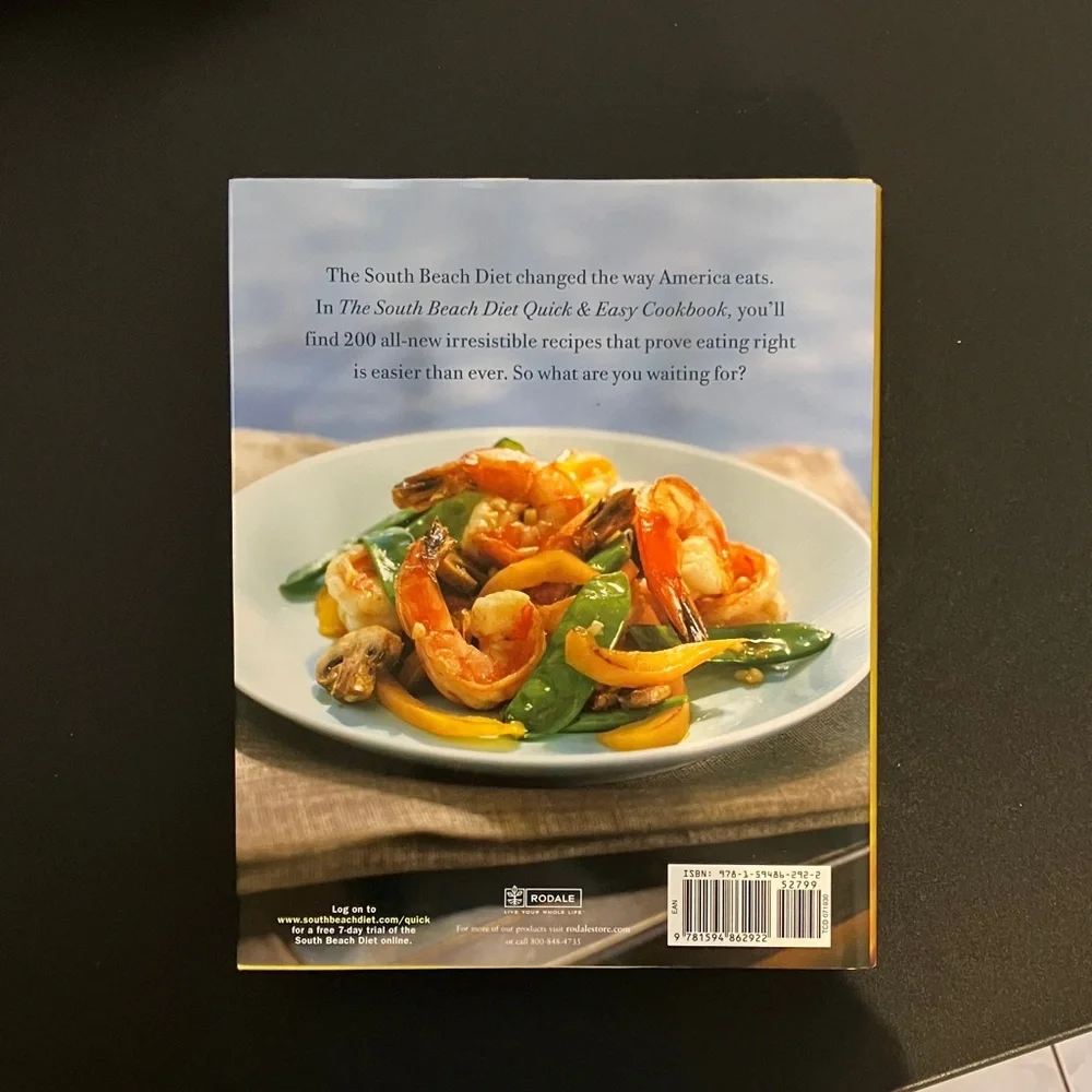 The South Beach Diet Cookbook Quick & Easy Healthy Recipe Book 2005 Hardcover